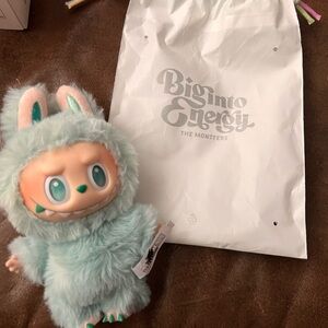 Labubu Big Into Energy Mint Plush Monster Doll
